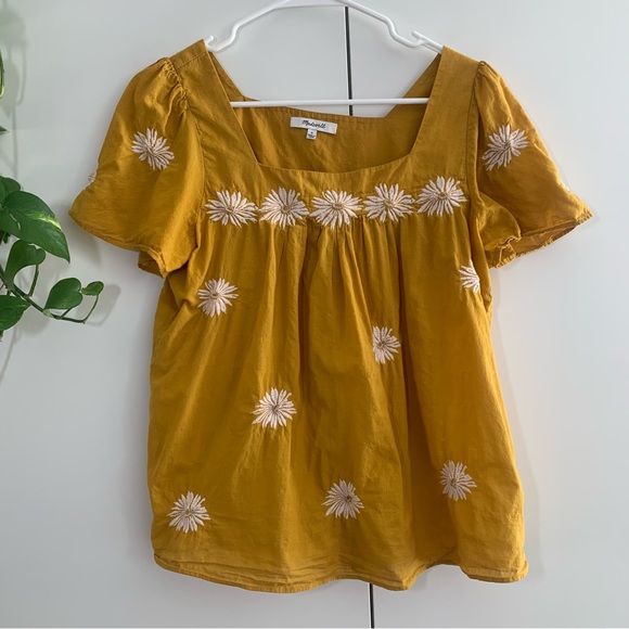 Madewell Embroidered Floral Top - Picture 2 of 11